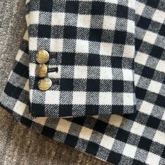 J. Crew Black and White Checkered Blazer - Picture 6 of 7